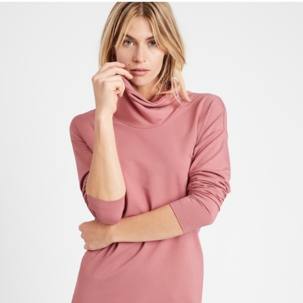 Banana Republic Mockneck cowl top